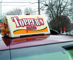 car topper, delivery