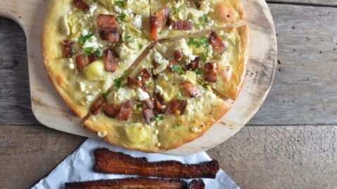 bacon potato pizza