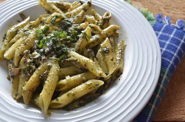 Wild Mushroom Pesto Penne