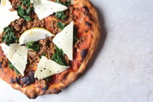 kale, chorizo, pizza, tony gemignani, recipe