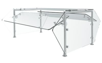 Vollrath Introduces 6-Series Velocity Adjustable Breath Guards for Buffets