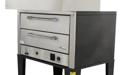 Peerless Electric CE61PE Deck Oven with Ventless Hood Option