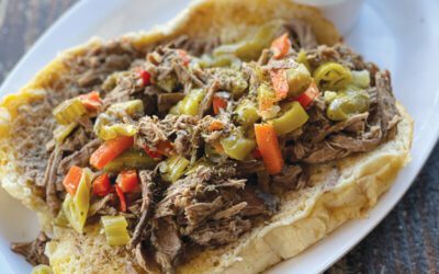 The Windy City’s signature dish, the Italian Beef Sandwich