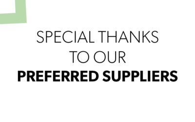 Thank you to our Preferred Suppliers 2022