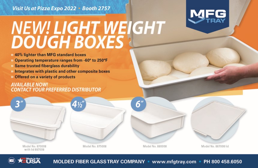 MFG Tray Light Weight Dough Boxes