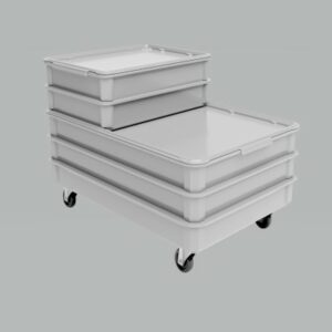 MFG Tray Food Prep and Storage Containers stack