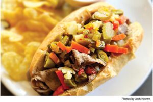 Italian Beef Sandwich at Camporosso Wood Fired Pizzeria, Fort Mitchell, Kentucky. Photo by Josh Keown.