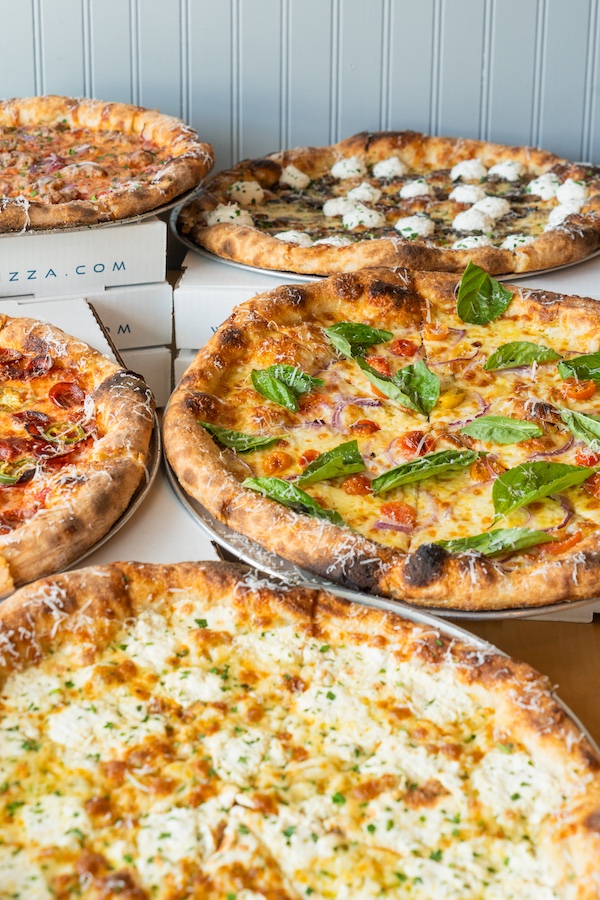 pizzas, Blue Square Pizza, Hopkinton, Massachusetts, 2025 Pizzeria to Watch