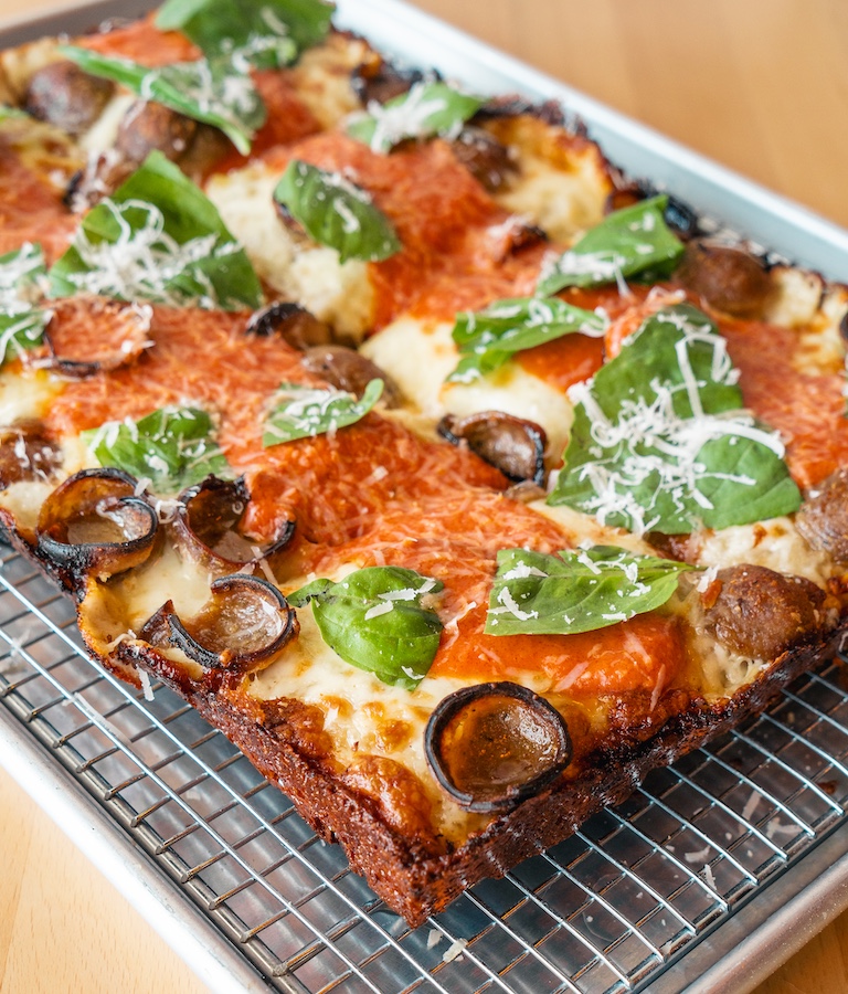 detroit style pizza, Blue Square Pizza, Hopkinton, Massachusetts, 2025 Pizzeria to Watch