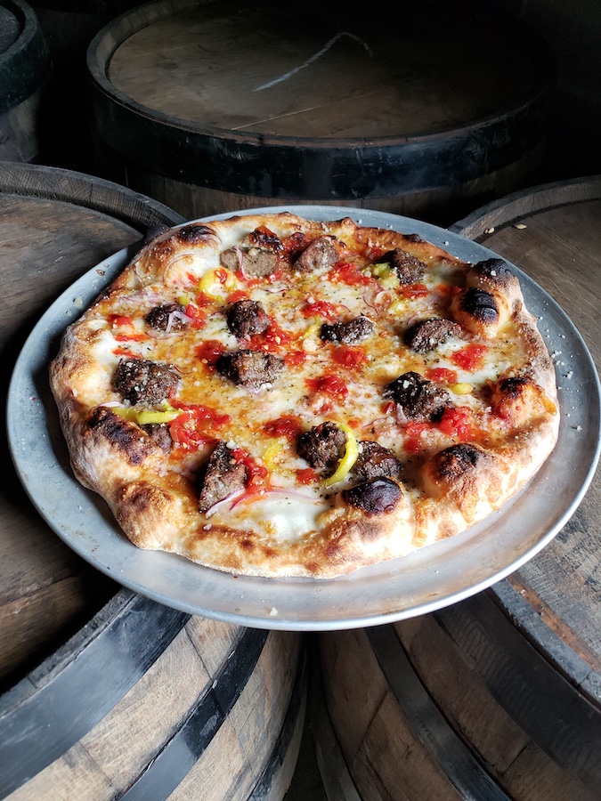 meatball pizza, Rad Pies, Williamsport, Maryland, 2025 Pizzeria to Watch