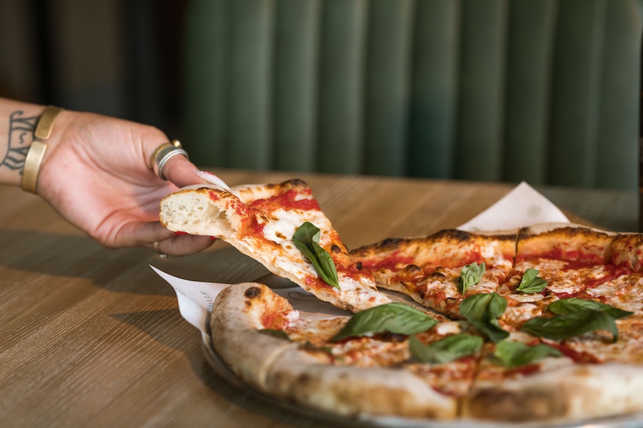 Margherita pizza, Soprana Rooftop Cucina, Asheville, North Carolina, 2025 Pizzeria to Watch