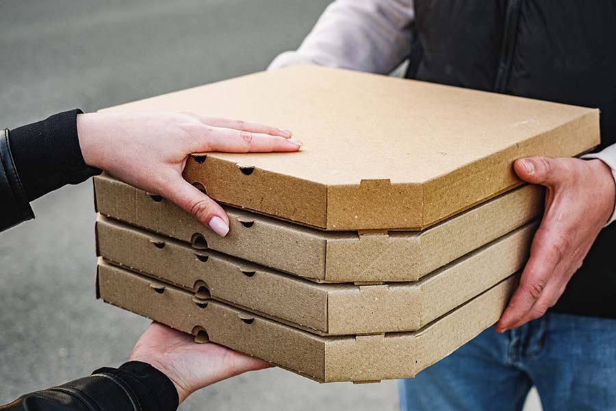 Image illustrating pizza delivery