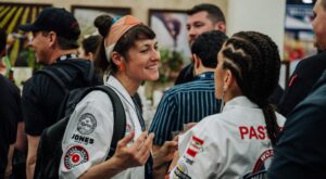 meeting people at Pizza Expo