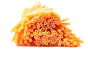 Bucatini, This spaghetti-like pasta has a hole running through the center