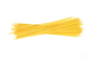 Spaghetti, long round and thin pasta