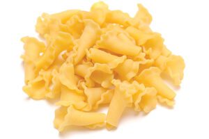 Campanelle, “Bellflower” in Italian, flower-like, cone-shaped pasta