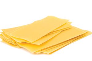 Lasagna, wide and flat pasta sheets