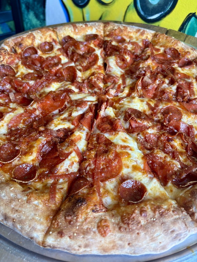 pepperoni pizza, Large Plain Pizza & Pints, Pittsburgh, Pennsylvania