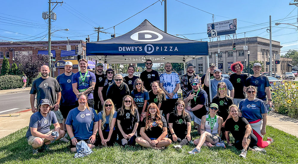 Image of Dewey's Pizza's Run to Raise Dough 5K team.