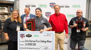 Image of Nicole Bean winning at The Great American Pizza Challenge.