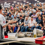 Image of Tony Gemignani giving a demonstration at Pizza Expo 2026