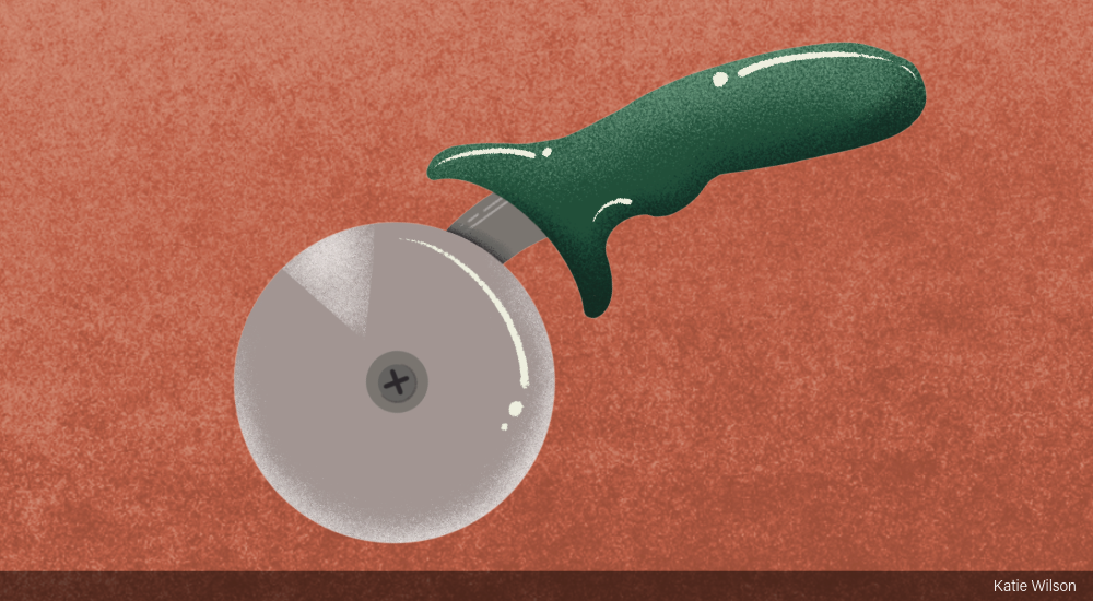 pizza cutter illustration
