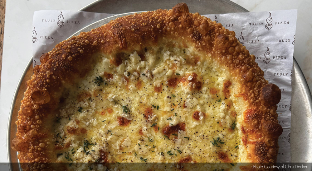 Truffle and Honey Pizza, pizza recipe, Chris Decker, Truly Pizza, Dana Point, California, On Deck