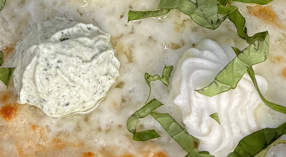 infused ricotta closeup