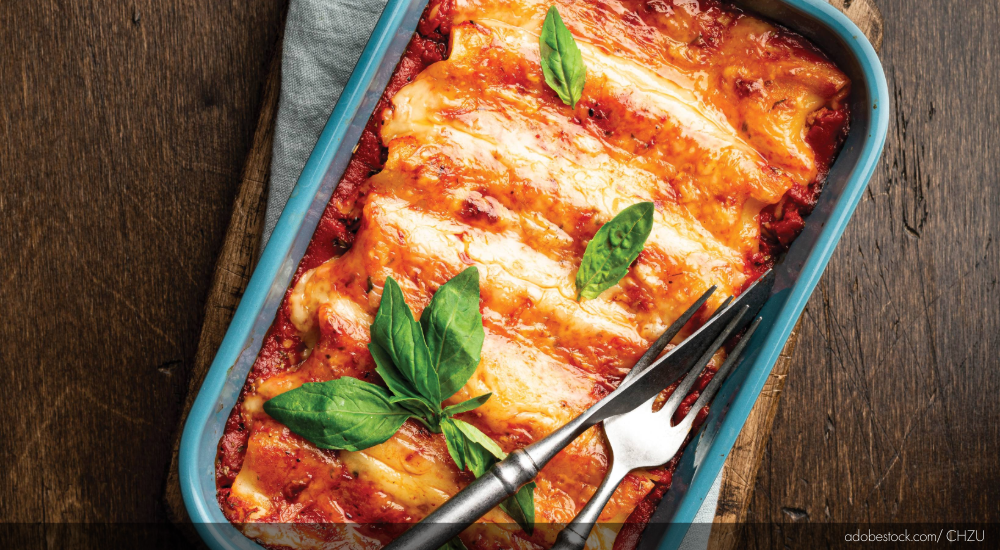 Image of a baked pasta dish.