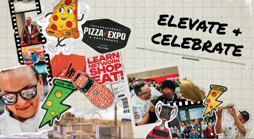 Collage of Pizza Expo images