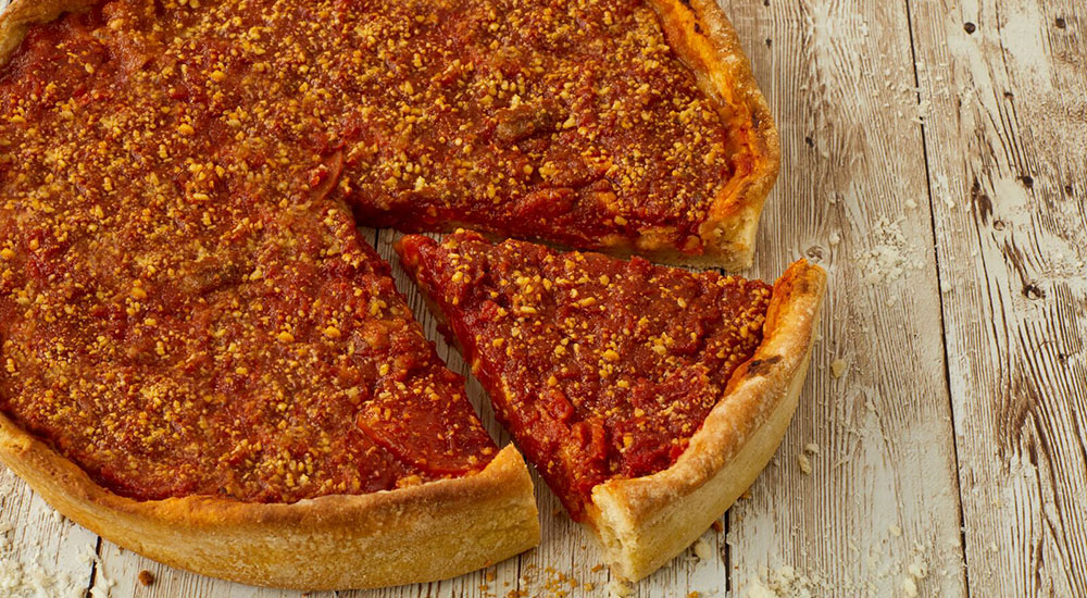 Image of deep dish pizza