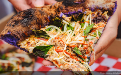Purple Taro Crust at Zephanie’s Pizza | Destinations