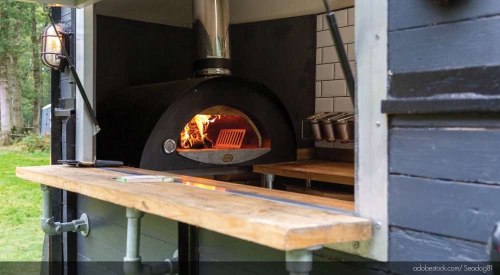 food truck, mobile pizzeria