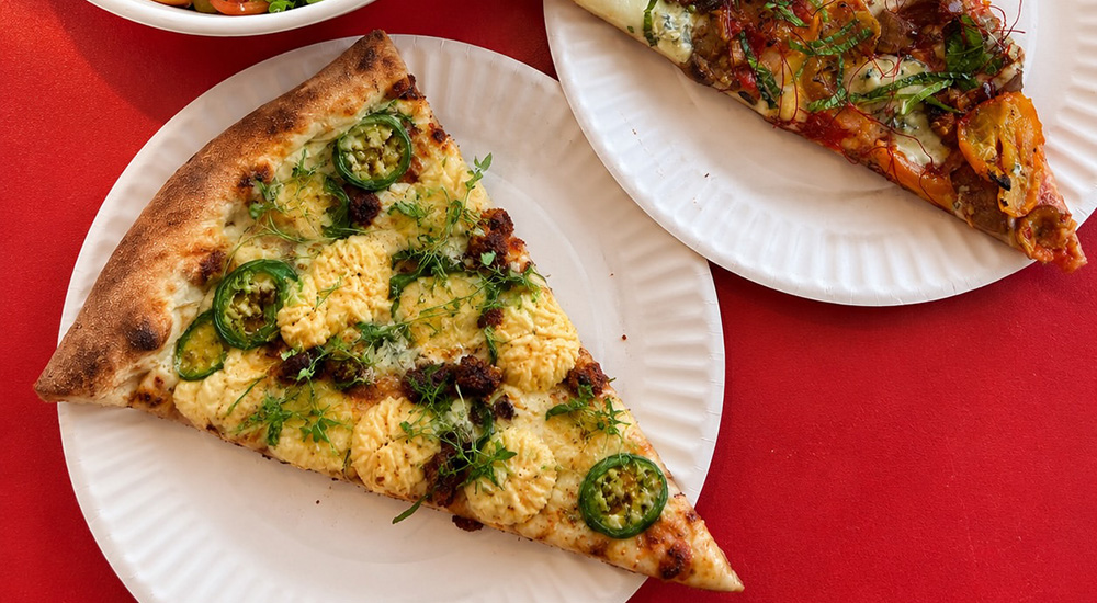 Image of seasonal pizza from State of Mind Slice House